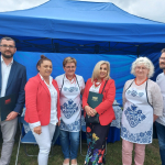 Komisja Konkursowa z przedstawicielkami Koło Gospodyń Wiejskich Kujawianki w Wagańcu