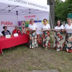 Koło Gospodyń Wiejskich Chruścielanki w Chruścielu przed Komisją Konkursową w Braniewie
